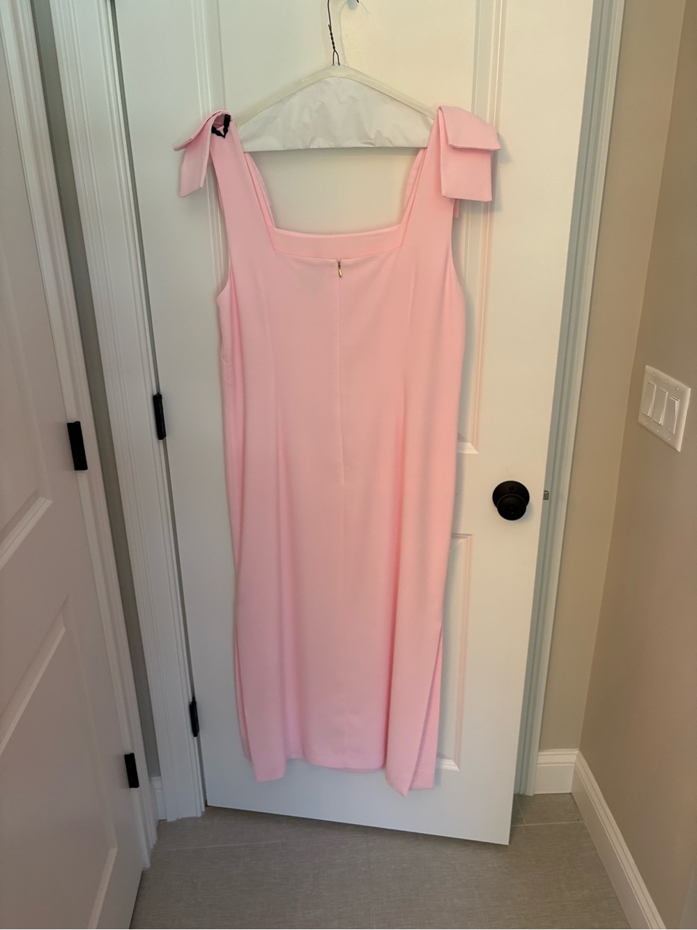 Lilly Pulitzer Blush Pink Tie-Shoulder Midi Dress
